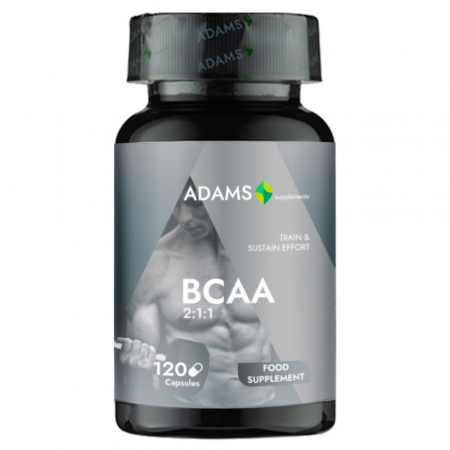 BCAA - BCAA 2:1:1 2000mg, 120cps, Adams Supplements