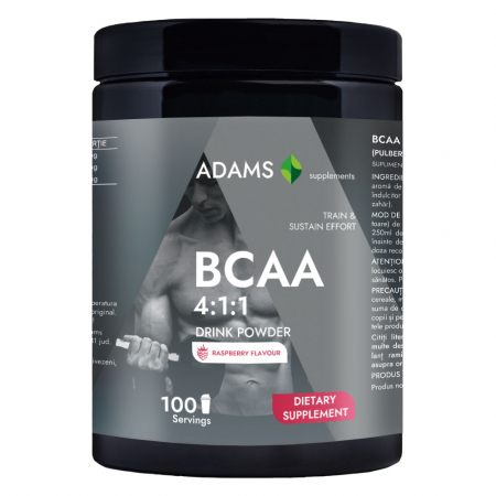 BCAA - BCAA 4:1:1 (zmeura), 400g, Adams Supplements