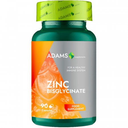 Vitamins and Minerals - Bisglicinat de Zinc 90cps, Adams