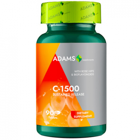 Vitamine si Minerale - C-1500 cu macese, 90tab