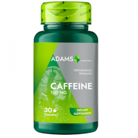 Inainte de antrenament - Caffeina 100mg 30cps, Adams Supplements