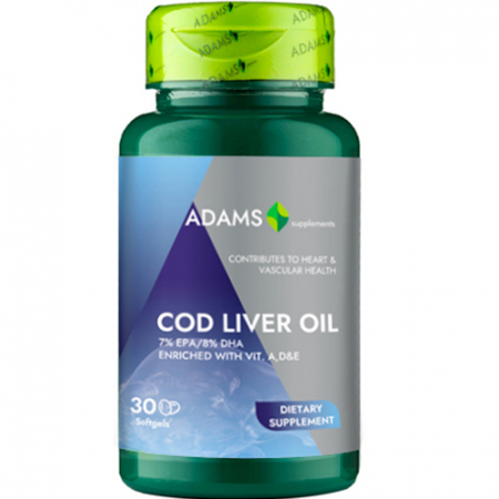 Toate produsele - Cod Liver Oil 1000mg 30cps, Adams