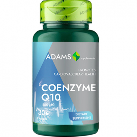 Vitamine si Minerale - Coenzima Q10, 100mg, 30cps, Adams Supplements