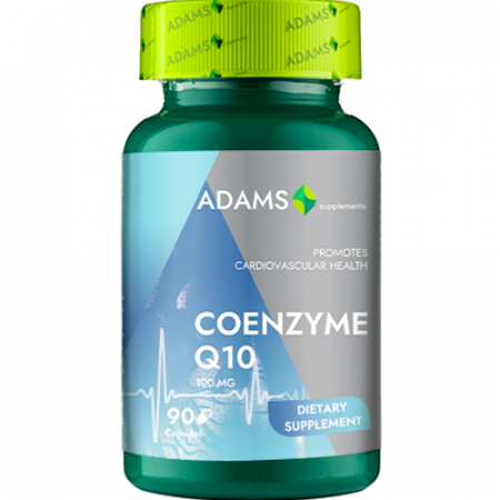 Afectiuni cardiace - Coenzima Q10, 100mg, 90cps, Adams Supplements