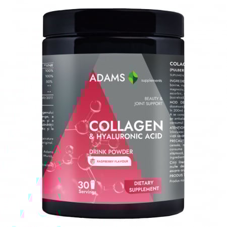 Toate produsele - Collagen & Acid Hialuronic (pulbere instant, aroma zmeură), 600g