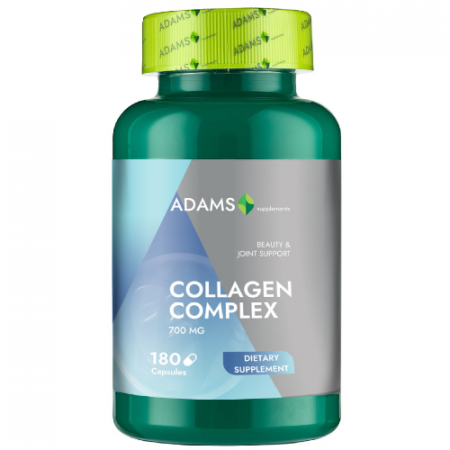 Colagen capsule - Collagen Complex 700mg, 180cps, Adams Supplements
