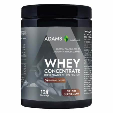 WPC - Concentrat proteic din zer - Concentrat proteic din zer (ciocolata), 360g, Adams Supplements