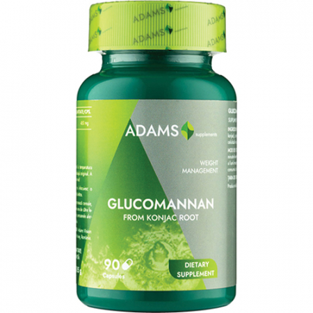 Toate produsele - Glucomannan 450mg, 90cps, Adams Supplements