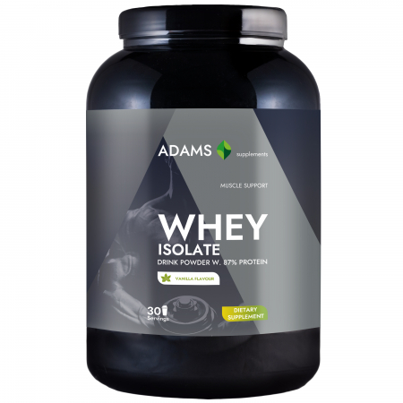 Izolat proteic din zer (vanilie), 908g,  Adams Supplements