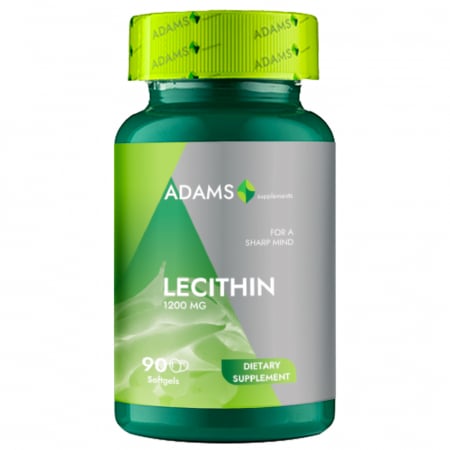 Toate produsele - Lecitina 1200mg, 90cps, Adams Supplements
