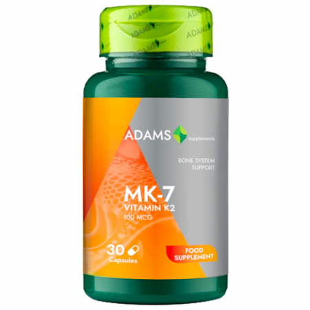 Vitamins and Minerals - MK-7 (Vitamin K2), 30cps, Adams Supplements