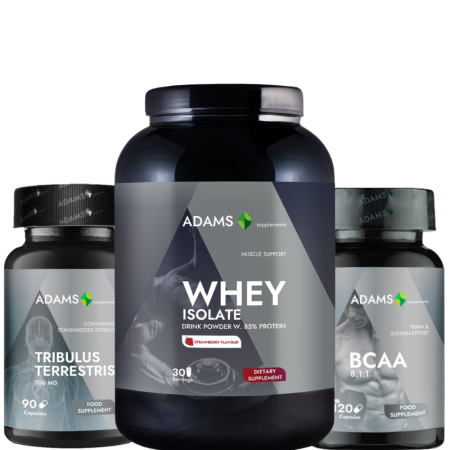 Sport & Fitness - Pachet Izolat Capsuni, Tribulus, BCAA