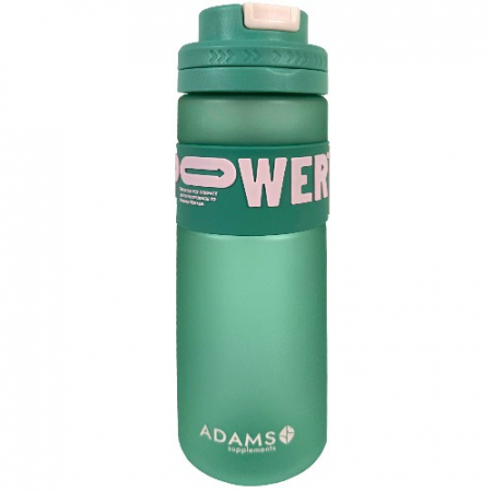 Flacoane - Sticla apa plastic cu pai POWER, verde 820ml, Adams Supplements