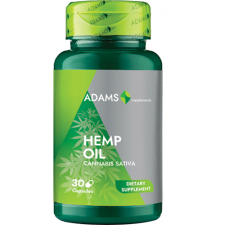 Toate produsele - Ulei de Canepa 1000mg, 30cps, Adams Supplements