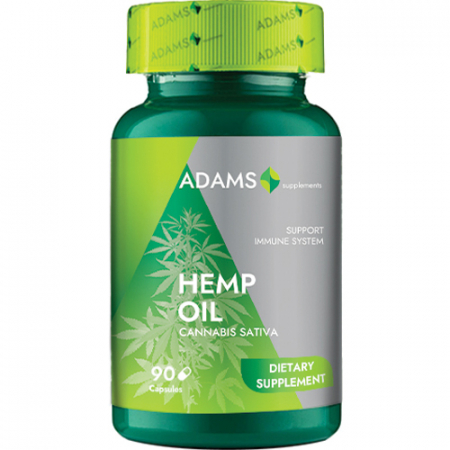 Toate produsele - Ulei de Canepa 1000mg, 90cps, Adams Supplements