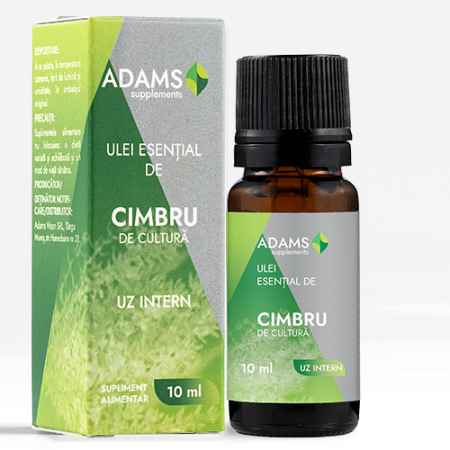 Uleiuri esentiale - Ulei esential de Cimbru, uz intern, 10ml, Adams Supplements