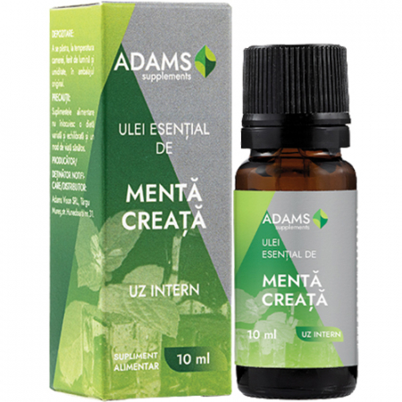 Toate produsele - Ulei esential de menta creata, uz intern, 10ml, Adams Supplements