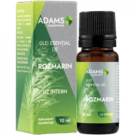Toate produsele - Ulei esential de Rozmarin, uz intern, 10ml, Adams Supplements