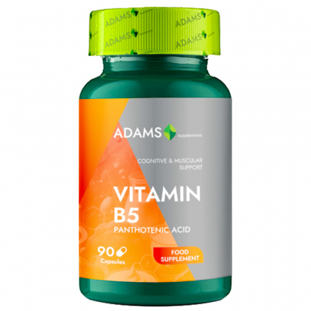 Vitamins and Minerals - Vitamin B5 Panthotenic Acid, 90cps, Adams Supplements