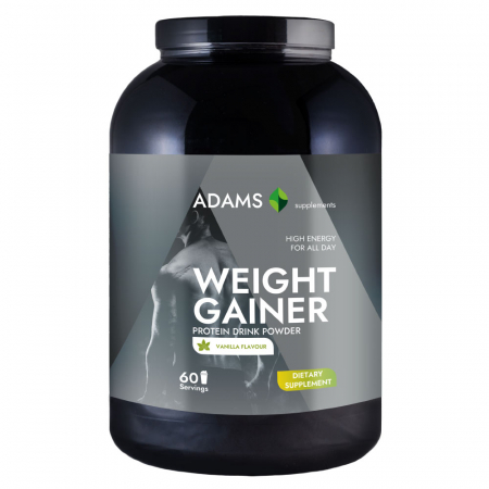 Toate produsele - Proteina pentru cresterea masei musculare (vanilie), 3kg, Adams Supplements