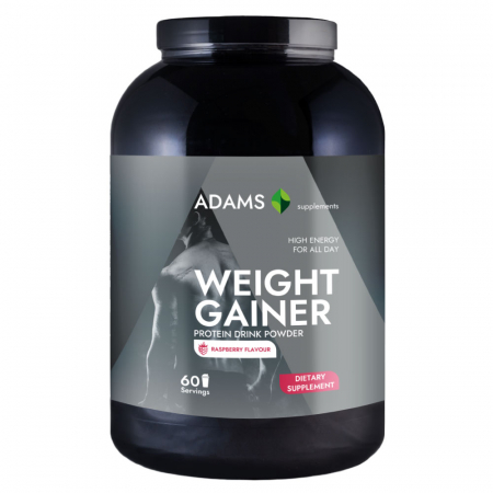 Gainere - Proteina pentru cresterea masei musculare (zmeura), 3kg, Adams Supplements