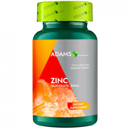 Imunitate - Zinc 50mg, 60cps, Adams Supplements