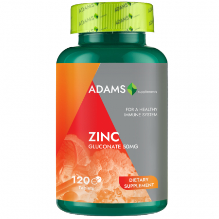 Vitamine si Minerale - Zinc 50mg, 120cps, Adams Supplements