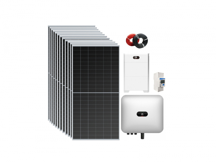 Kit Complet cu Montaj INCLUS, 5kW Monofazat cu 10kWh Stocare, Huawei [1]