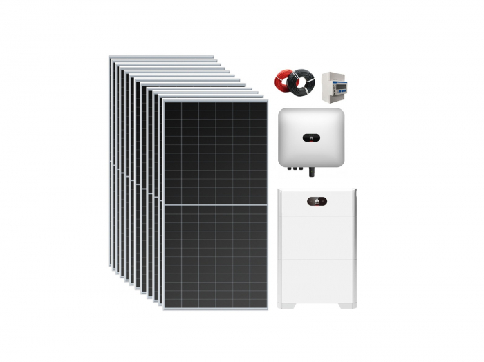 Kit Complet cu Montaj INCLUS, 5kW Trifazat Asimetric cu 10kWh Stocare, Huawei [1]