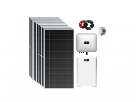 Sisteme / kituri fotovoltaice - Kit Complet cu Montaj INCLUS, 8kW Trifazat cu 10kWh Stocare, Huawei