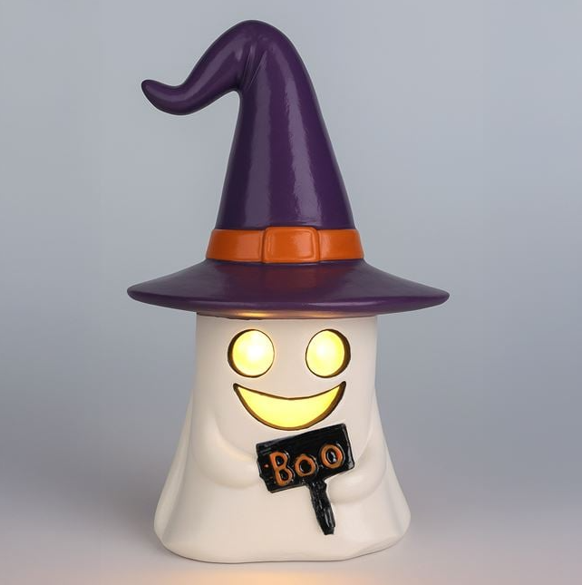 Fantoma Decorativa de Halloween din Polyresin cu LED 8x8x17cm [2]