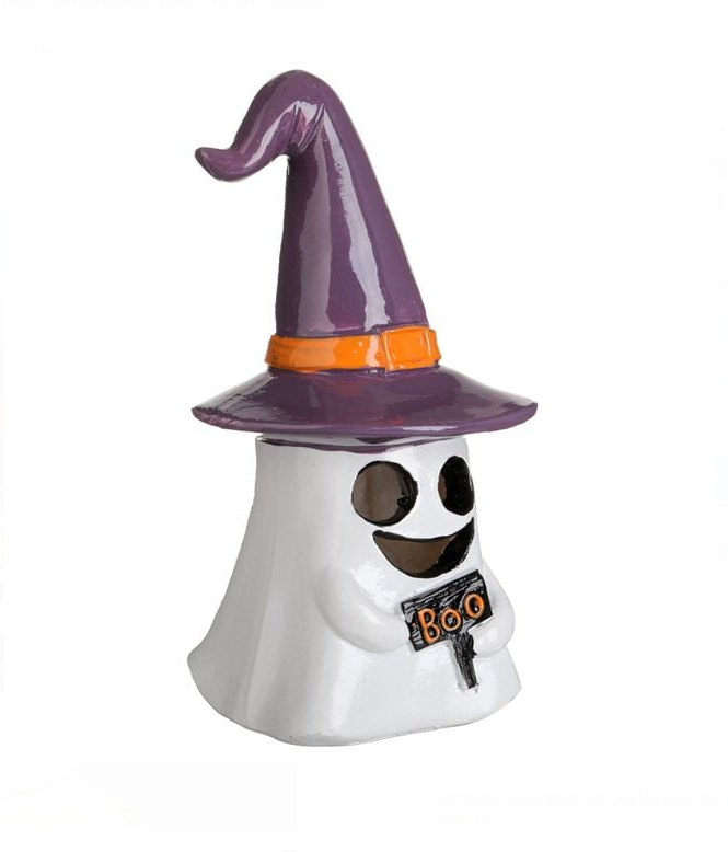 Fantoma Decorativa de Halloween din Polyresin cu LED 8x8x17cm [1]