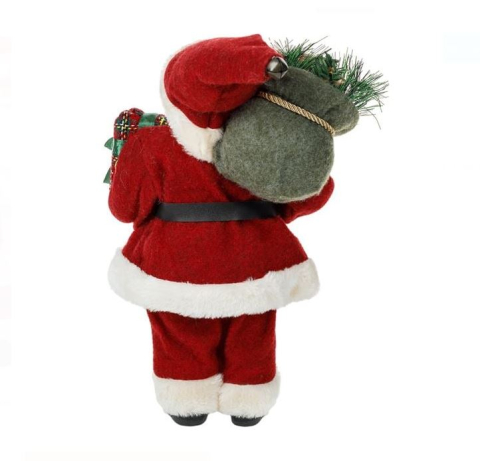 Figurina Decorativa Mos Craciun cu Sac Cadou 30cm [2]