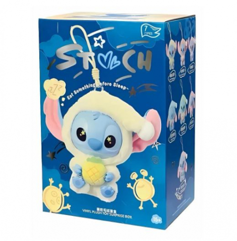 Jocuri - Figurina Stitch din plus, model surpriza 18 cm, colectie Somn Usor