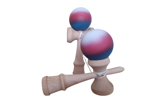 Jucărie interactivă Kendama 18 cm, minge cu suprafață antiderapantă,model gradient [3]