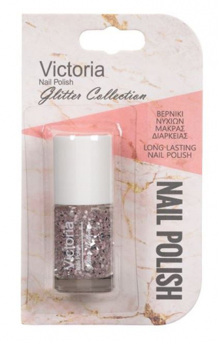 Oja de Lunga Durata Glitter Roz Argintiu - 6ml [1]