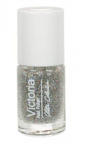 Ojă Semipermanentă - Oja de Unghii de Durata Argintie cu Glitter - 6ml
