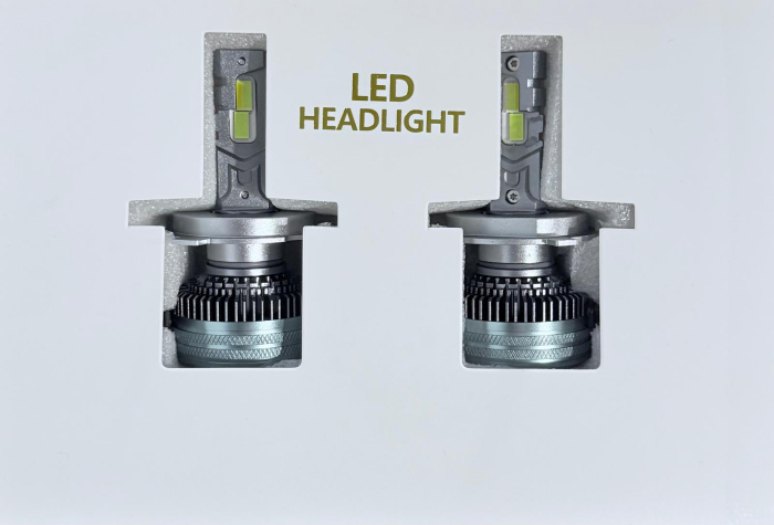 Set 2 Becuri LED Auto H4 Y10 APP LED cu aplicatie 300W, 35000 Lumeni, Alb sau Galben [2]