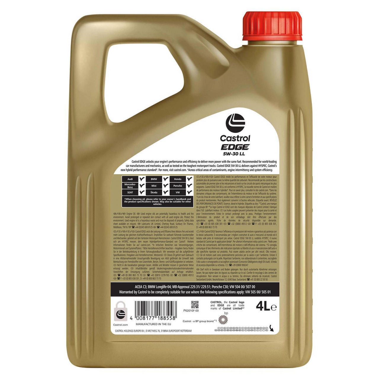 Ulei motor Castrol Edge LongLife, 5W30, 4L [2]