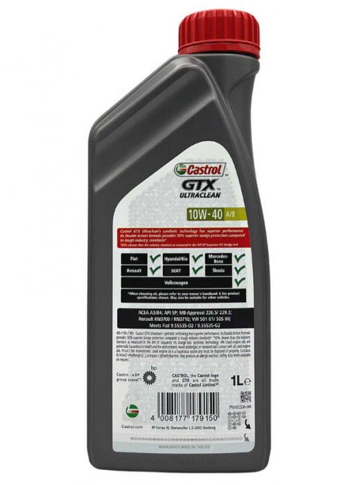 Ulei motor Castrol GTX Ultraclean, 10W40, 1L [2]