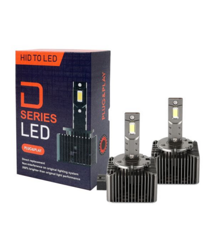 Becuri si sigurante auto - Set de 2 becuri conversie led D-SERIES D1S plug and play 120W, 20.000 Lumeni