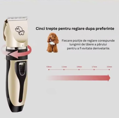 Aparat de tuns professional pentru animale ADLUMUS, silențios, reîncărcabil, fără fir [10]