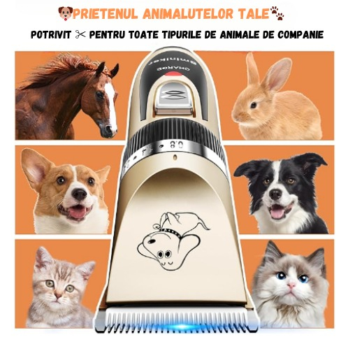 Aparat de tuns professional pentru animale ADLUMUS, silențios, reîncărcabil, fără fir [8]