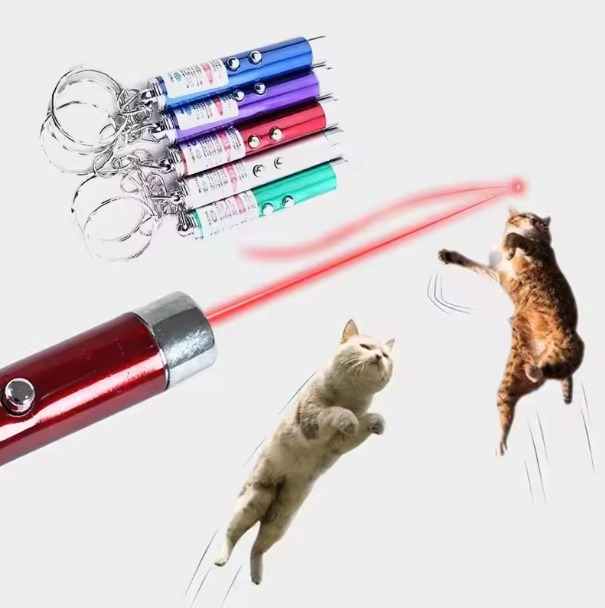 Laser pentru pisici, ADLUMUS cu 5 moduri de proiecție si design in forma de: punct roșu, șoricel, fluture, față zâmbitoare si stea. [5]