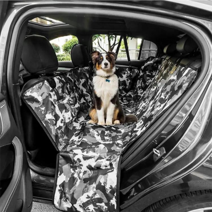 Husa de protectie auto bancheta spate si portbagaj, transport animale caini si pisici, universala, ADLUMUS, model Army [2]