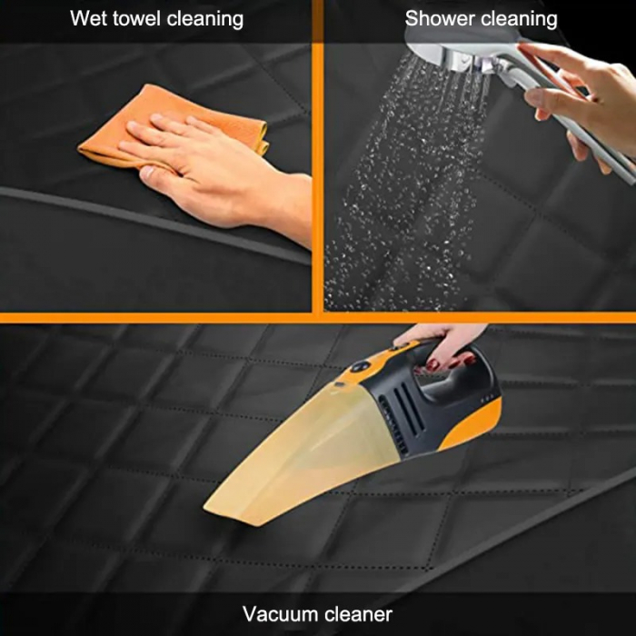 Husa de protectie auto universala pentru scaunele din fata, ADLUMUS, impermeabila, lavabila, neagra [4]