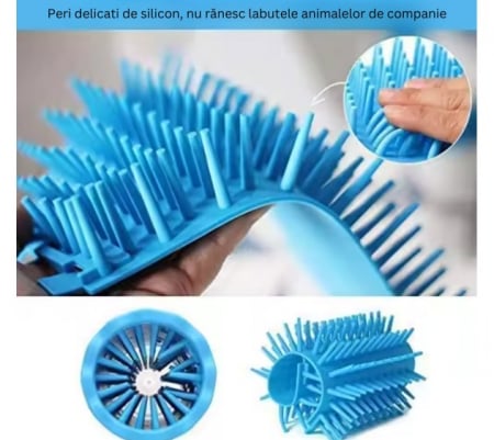 Spalator portabil, ADLUMUS cu perie din silicon pentru indepartarea murdariei/noroiului de pe labutele animalelor de companie [2]