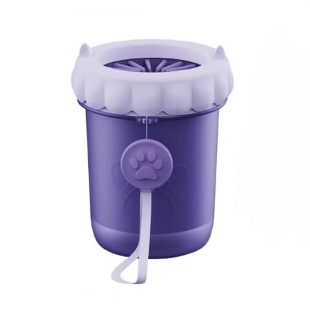 Produse - Spalator portabil pentru indepartarea murdariei, noroiului de pe labutele animalelor de companie, ADLUMUS, Recipient cu peri din silicon pe interior, Catei, Pisici, Mov