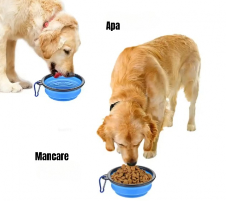 Boluri de călătorie, ADLUMUS fabricate din silicon alimentar, pliabile pentru animalele de companie, catei si pisici [2]