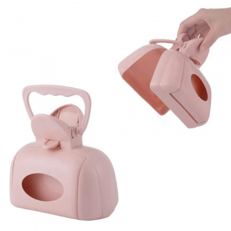 Faras din plastic tip cleste pentru strangerea excrementelor de animale [1]